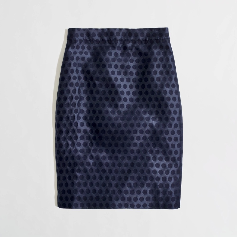 JCrew polka dot pencil skirt